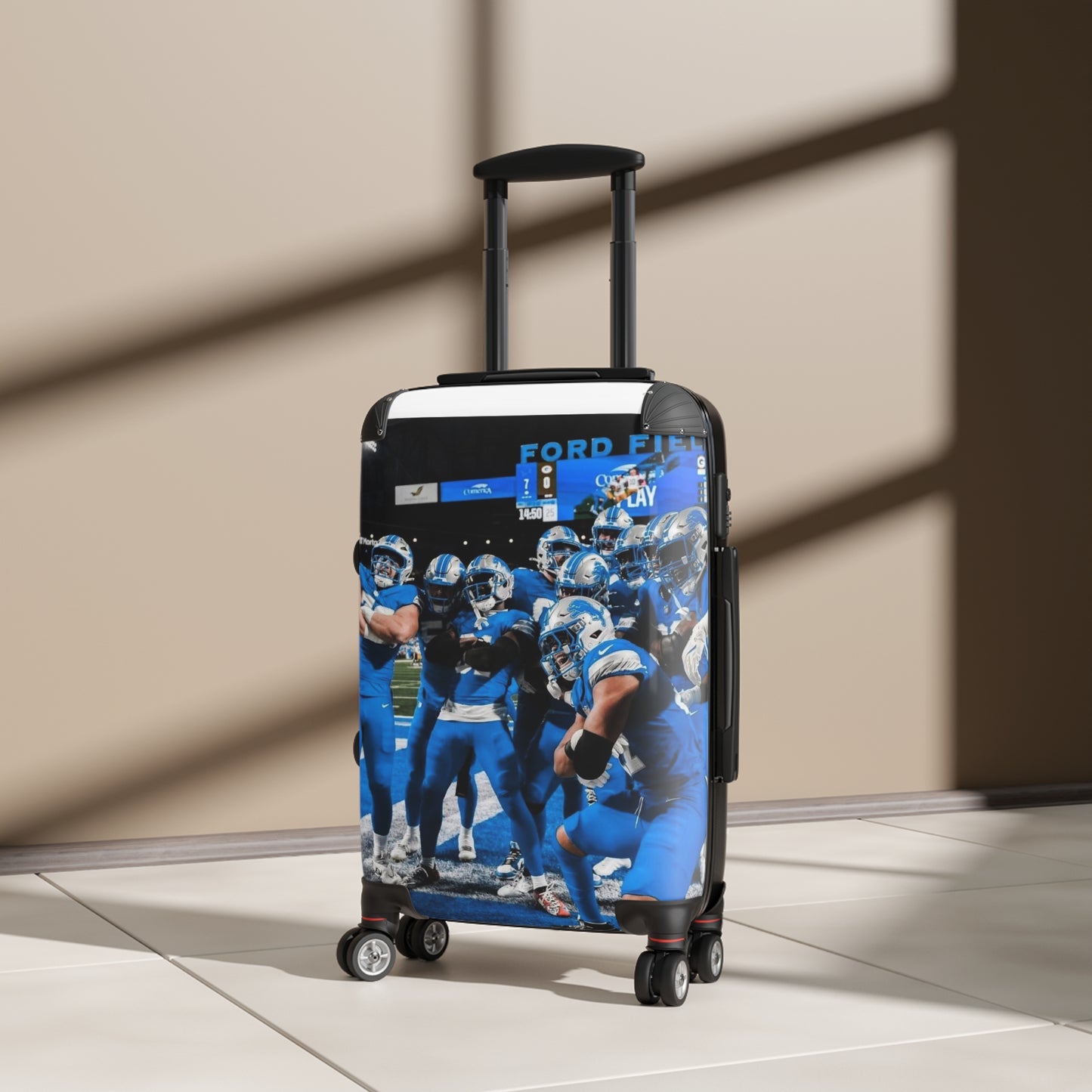 Detroit Lions Travel Suitcase, Personalized Luggage for Athletes, Fun Gear for Sports Lovers, Team Travel Bag, Stylish Carry-On