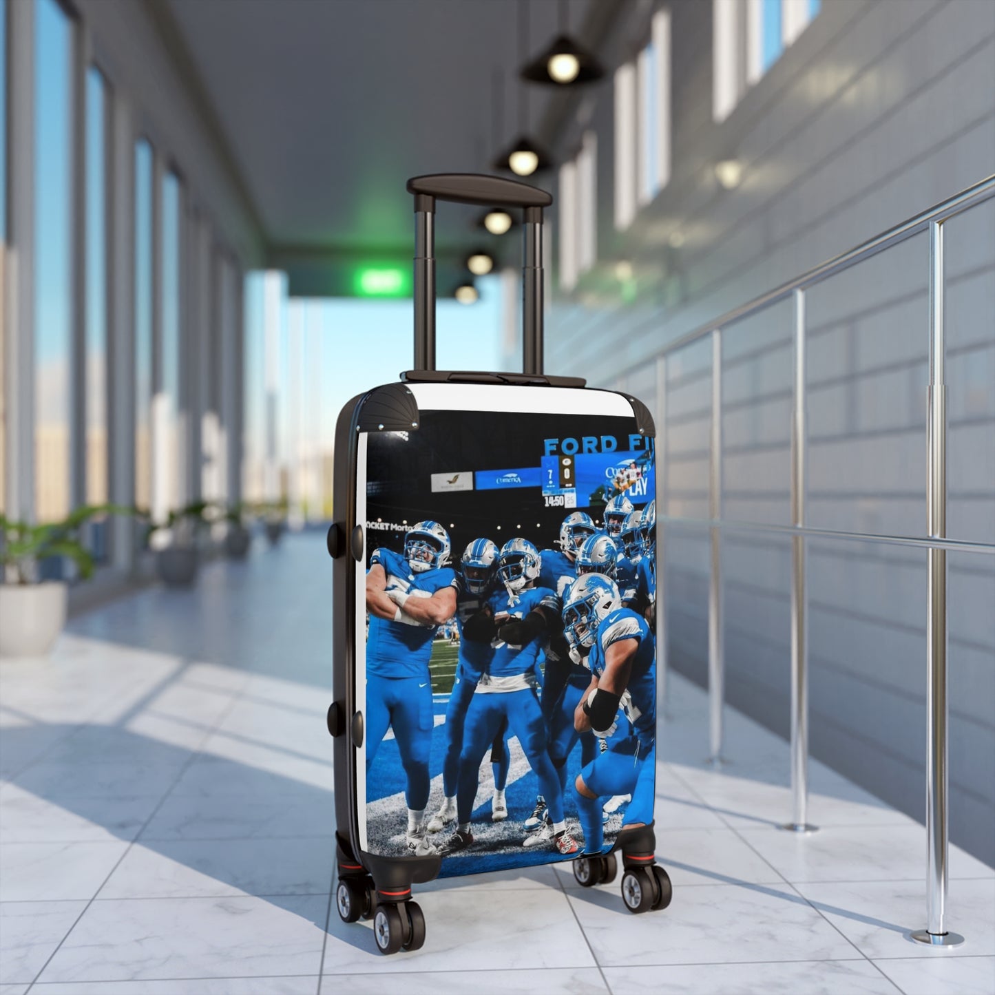 Detroit Lions Travel Suitcase, Personalized Luggage for Athletes, Fun Gear for Sports Lovers, Team Travel Bag, Stylish Carry-On