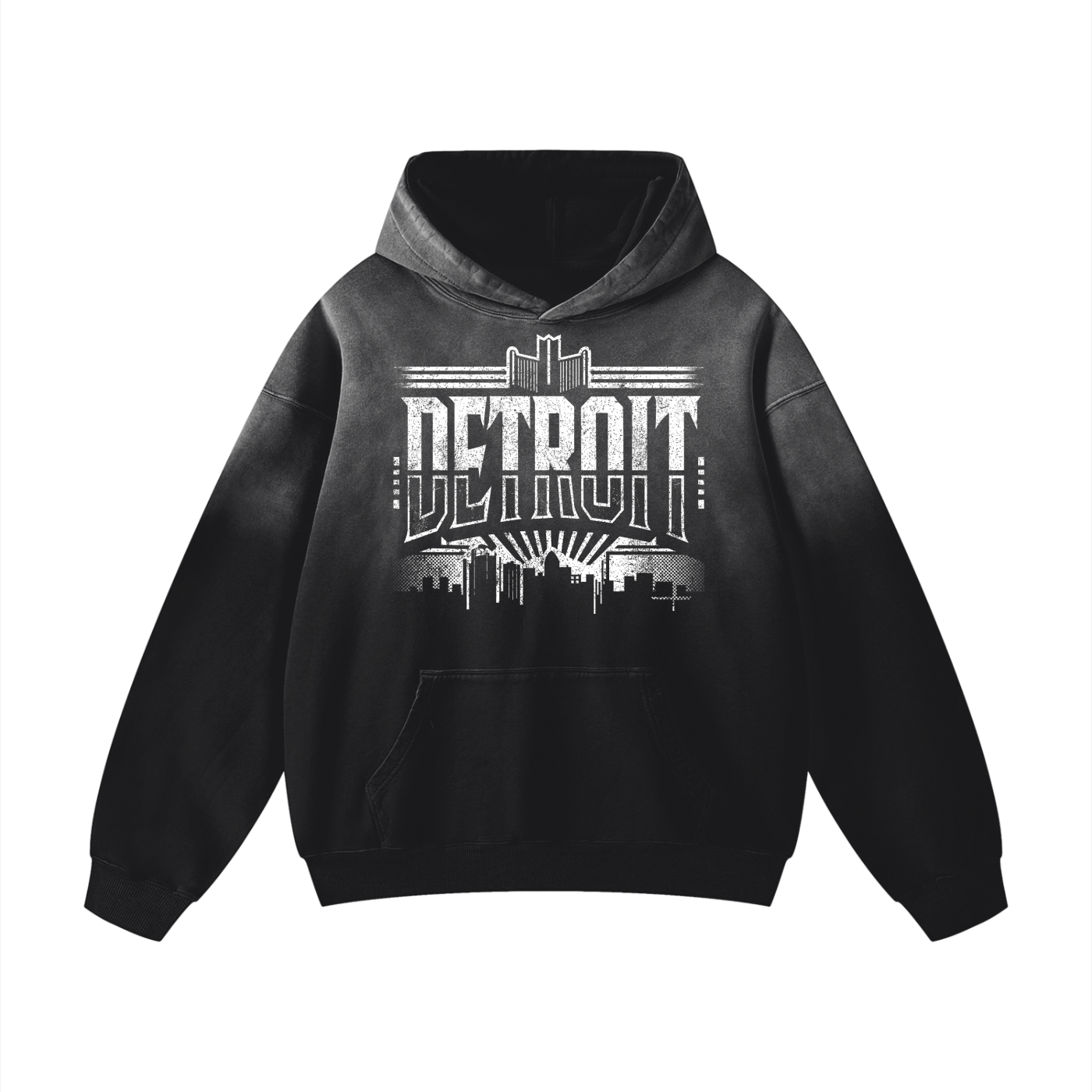 Detroit Heavyweight Sunfade Oversized Hoodie
