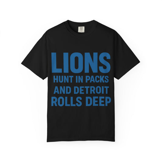 Detroit Lions T-Shirt, Unisex Tee, Sports Apparel, Gift for Fans, Casual Wear, Game Day Outfit, Football Enthusiast