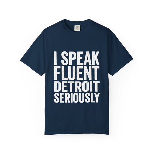 Detroit Fluent T-Shirt, Cool Gift for Detroit Lovers, Casual Wear, Unisex Tee, Summer Fashion