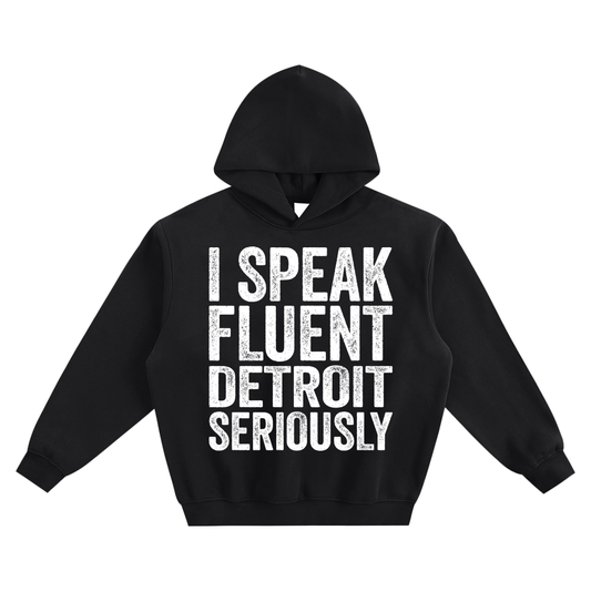 Fluent Detroit Fleeced Boxy Hoodie